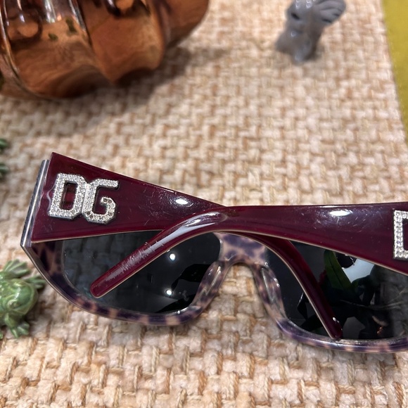 Rare Dolce & Gabbana Purple & Animal Print Sunglasses 😎💜 - Picture 10 of 12